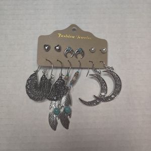 6 pc set Fashion Earrings Boho Style